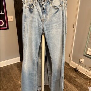 Hollister Blue Flare Wide Leg Jeans
